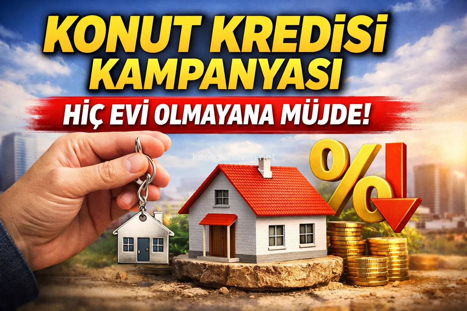 İlk kez ev alacaklara yönelik %1,20 faizli ve 15 yıl