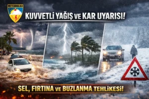 Meteoroloji bir çok bölgeyi uyardı Meteoroloji Genel Müdürlüğü’nden (alınan son