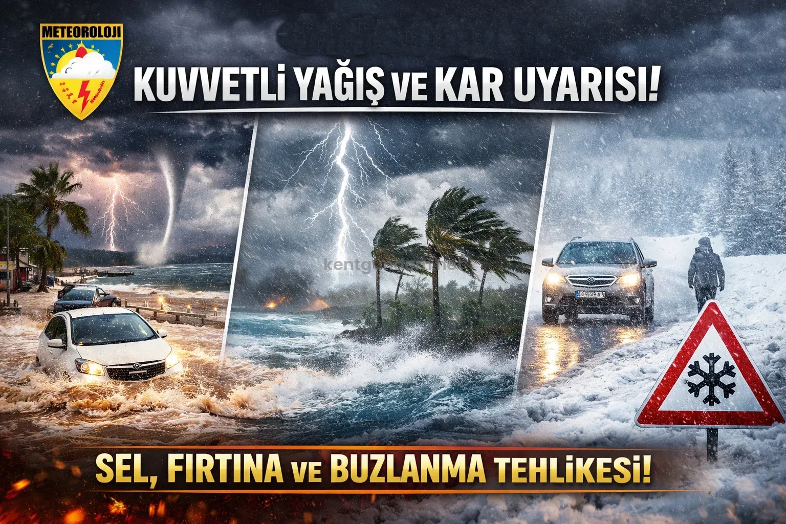 Meteoroloji bir çok bölgeyi uyardı Meteoroloji Genel Müdürlüğü’nden (alınan son