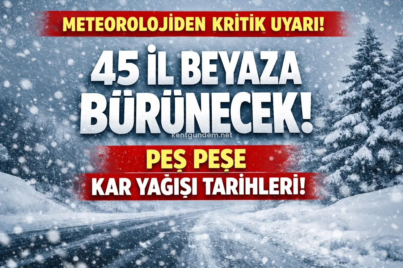 Meteoroloji’den son dakika kar uyarısı geldi. Türkiye genelinde etkili olması