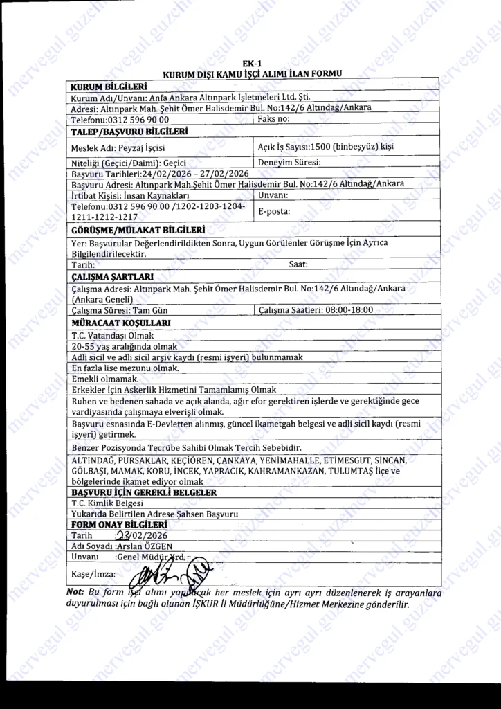 Ankara Büyükşehir Belediyesi 1.500 İşçi Alımı Yapacak: Başvurular Başladı! (KPSS Şartı Yok) 1 Ankara Büyükşehir Belediyesi 1.500 İşçi Alımı Yapacak
