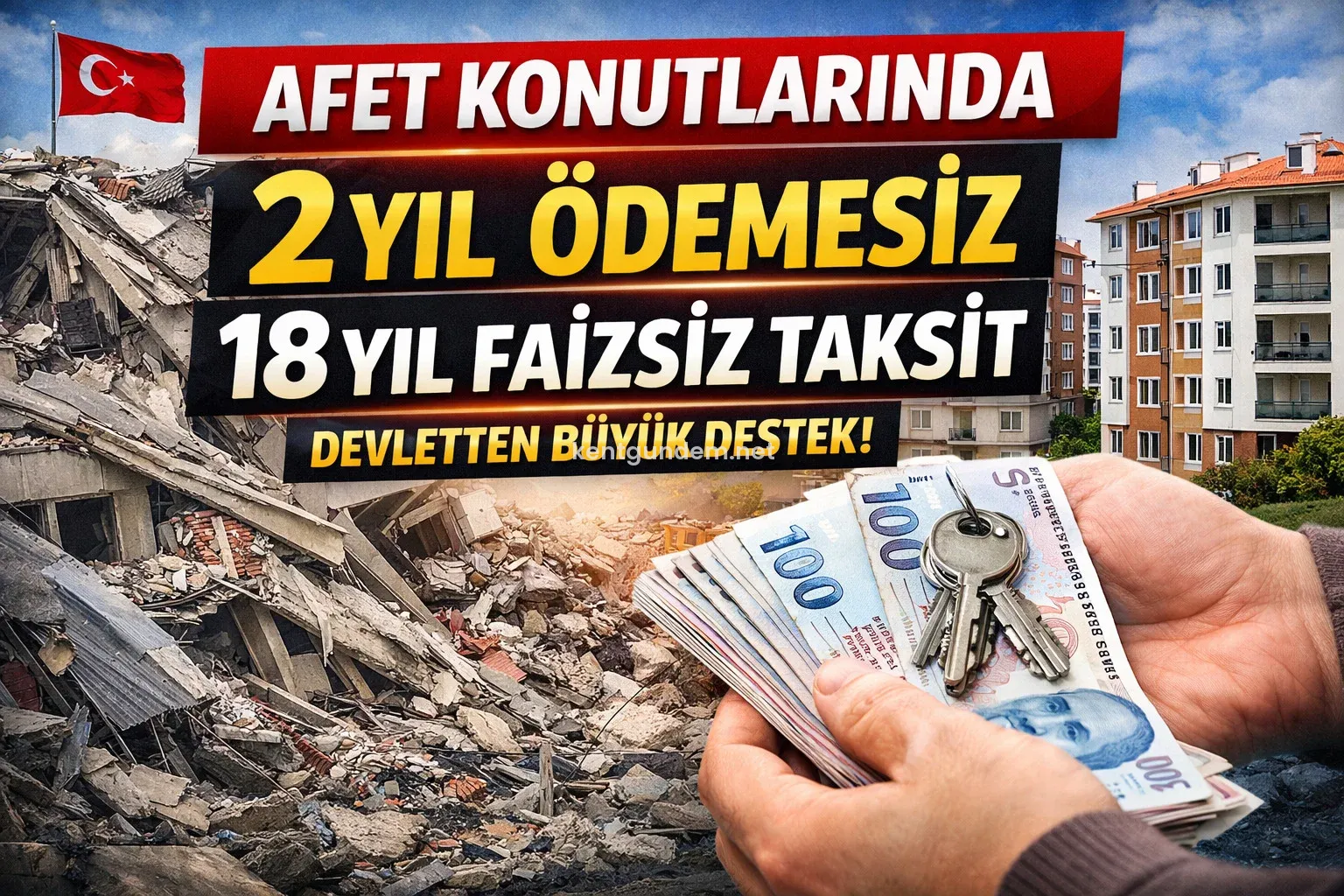 Afet Konutlarında Ödeme Planı Netleşti: 2 Yıl Ödemesiz, 18 Yıl