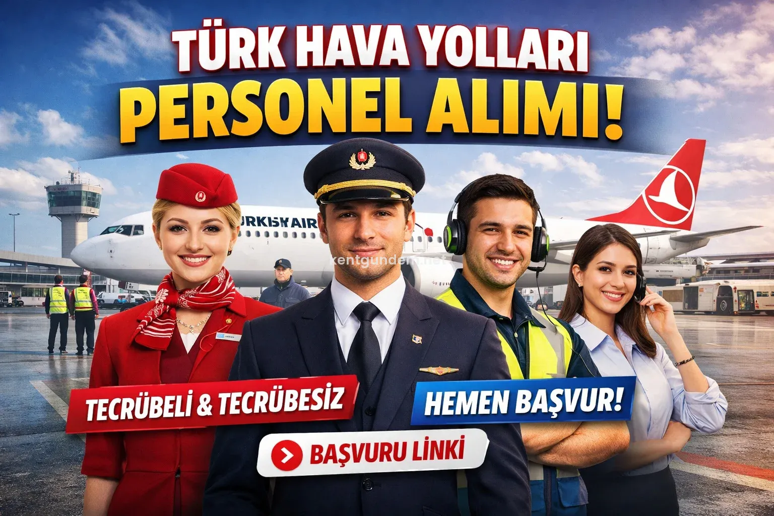 Türk Hava Yolları Tecrübesiz ve Tecrübeli Personel Alımı Yapacak! İşte