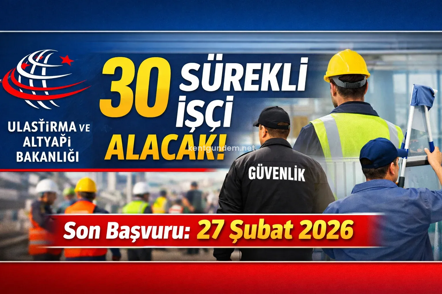 Bakanlığık taşra teşkilatı birimlerinde istihdam edilmek üzere, 4857 sayılı İş