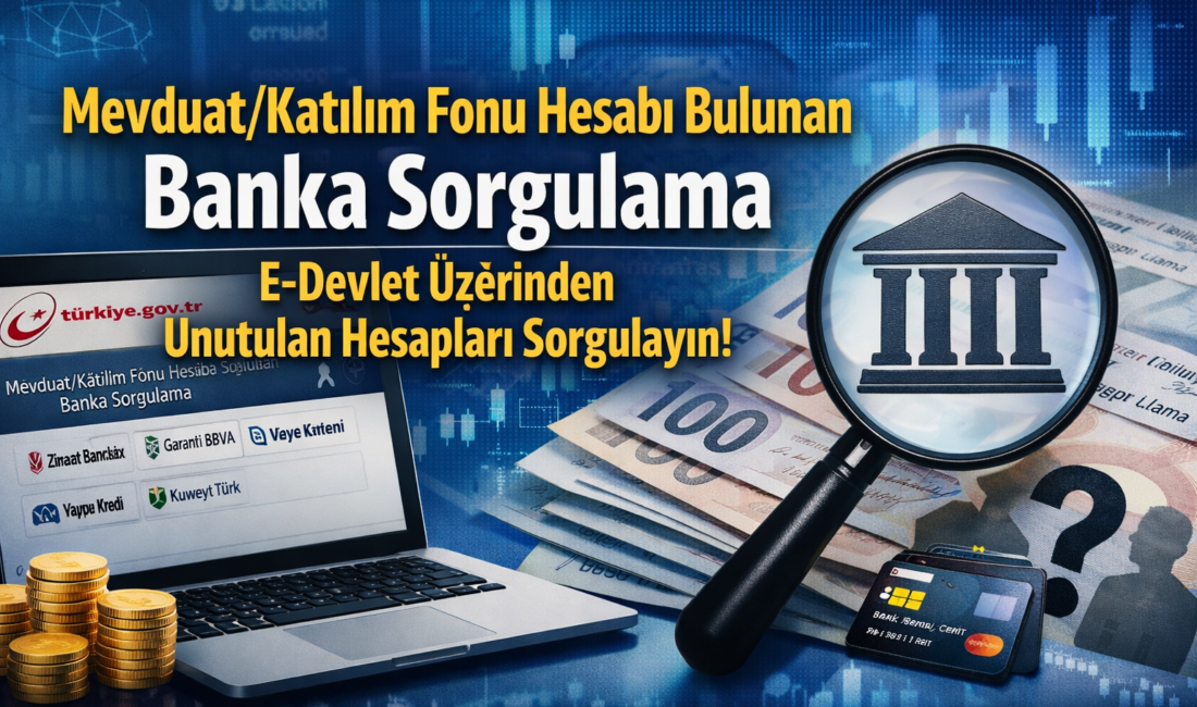 e-Devlet üzerinden banka hesabı sorgulamak oldukça basit bir işlemdir. Aşağıdaki