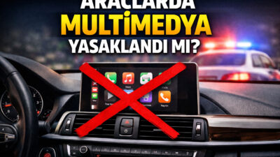 Araçlardaki multimedya ve görüntü cihazları nedeniyle kesilen trafik cezaları iptal