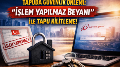 Tapuda güvenliği artıran “İşlem Yapılmaz Beyanı” nedir? Tapu kilitleme e-Devlet