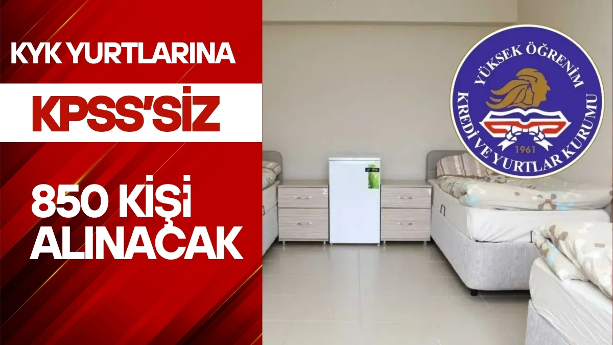 Gençlik ve Spor Bakanlığı, KYK yurtlarında çalıştırılmak üzere 10 ilde