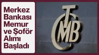 Yapılan resmi duyuruya göre, Merkez Bankası farklı illerdeki hizmet birimlerinde