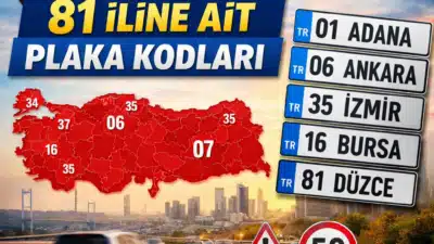 Türkiye’nin 81 iline ait plaka (trafik) kodları nelerdir? 2026 güncel