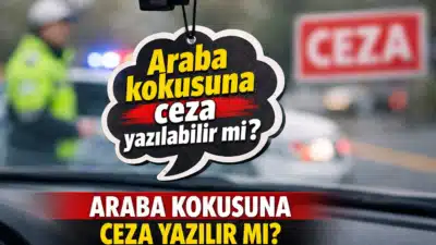 Sosyal medyaya bir paylaşımda bir sürücüye araç kokusu taktığı için