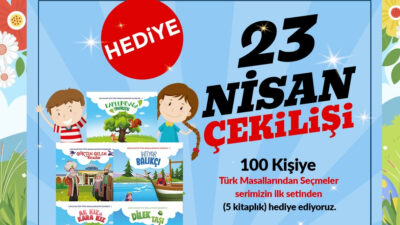 23 Nisan’a özel düzenlenen çekilişte 100 kişiye 5 kitaplık Türk