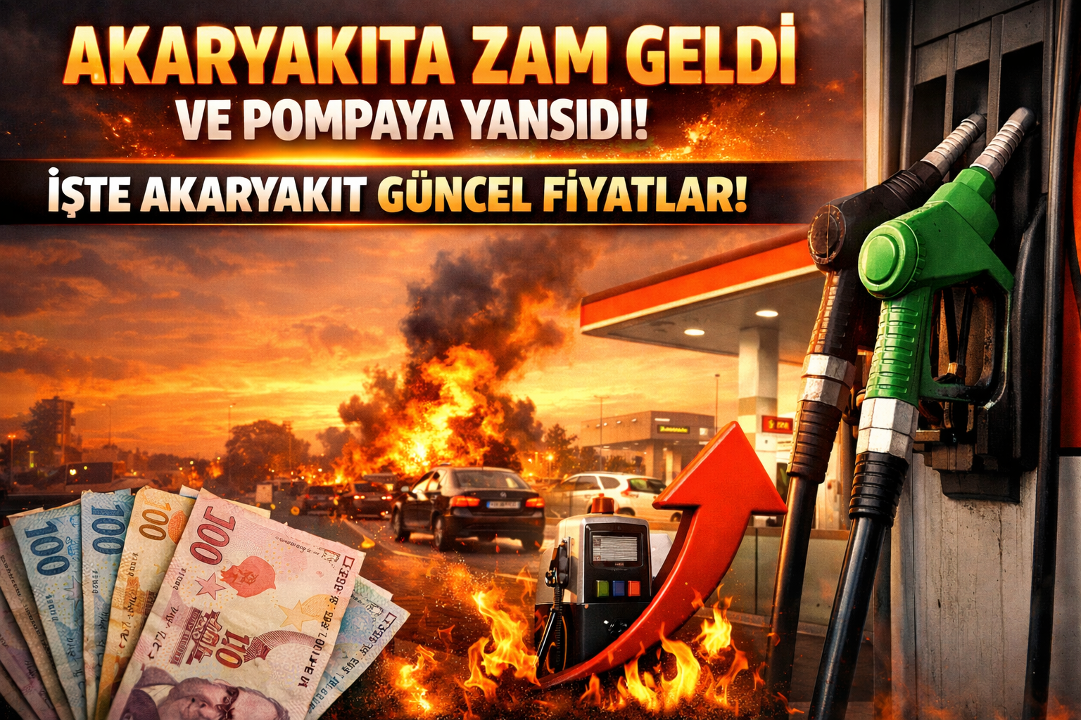 Motorine 7,80 TL, benzine 0,60 TL zam geldi. Yeni fiyatlarla