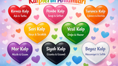 Kalp emojilerinin renk renk anlamlarını keşfedin! Kırmızı, mavi, sarı ve