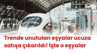 Türkiye genelinde trenlerde unutulan ve sahiplerine ulaşılamayan eşyalar satışa çıkarılıyor.