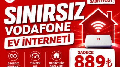 Vodafone Ev İnterneti yeni kampanyasını duyurdu. 200 Mbps fiber internet