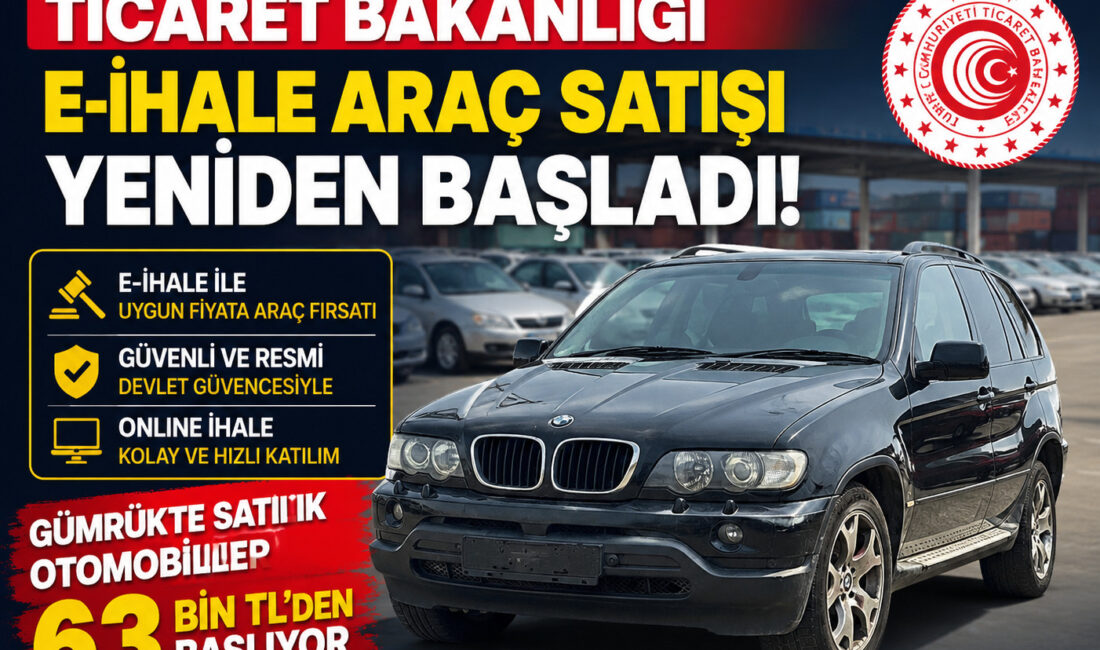 Ticaret Bakanlığı e-ihale araç satışı yeniden başladı. Gümrükte satılık otomobiller