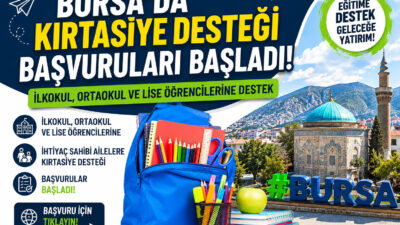 Bursa Büyükşehir Belediyesi, sosyal yardım kriterlerini sağlayan ailelerin ilkokul, ortaokul