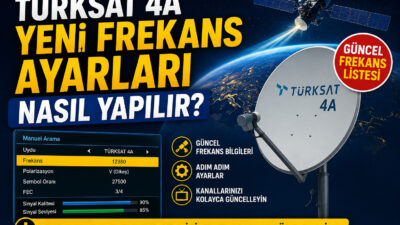 Türksat 3A kanalları Türksat 4A’ya taşındı. Kaybolan kanallar nasıl geri