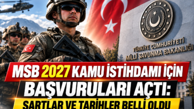 MSB kamu istihdam ön başvurusu başladı. 7 yıl hizmet şartı,