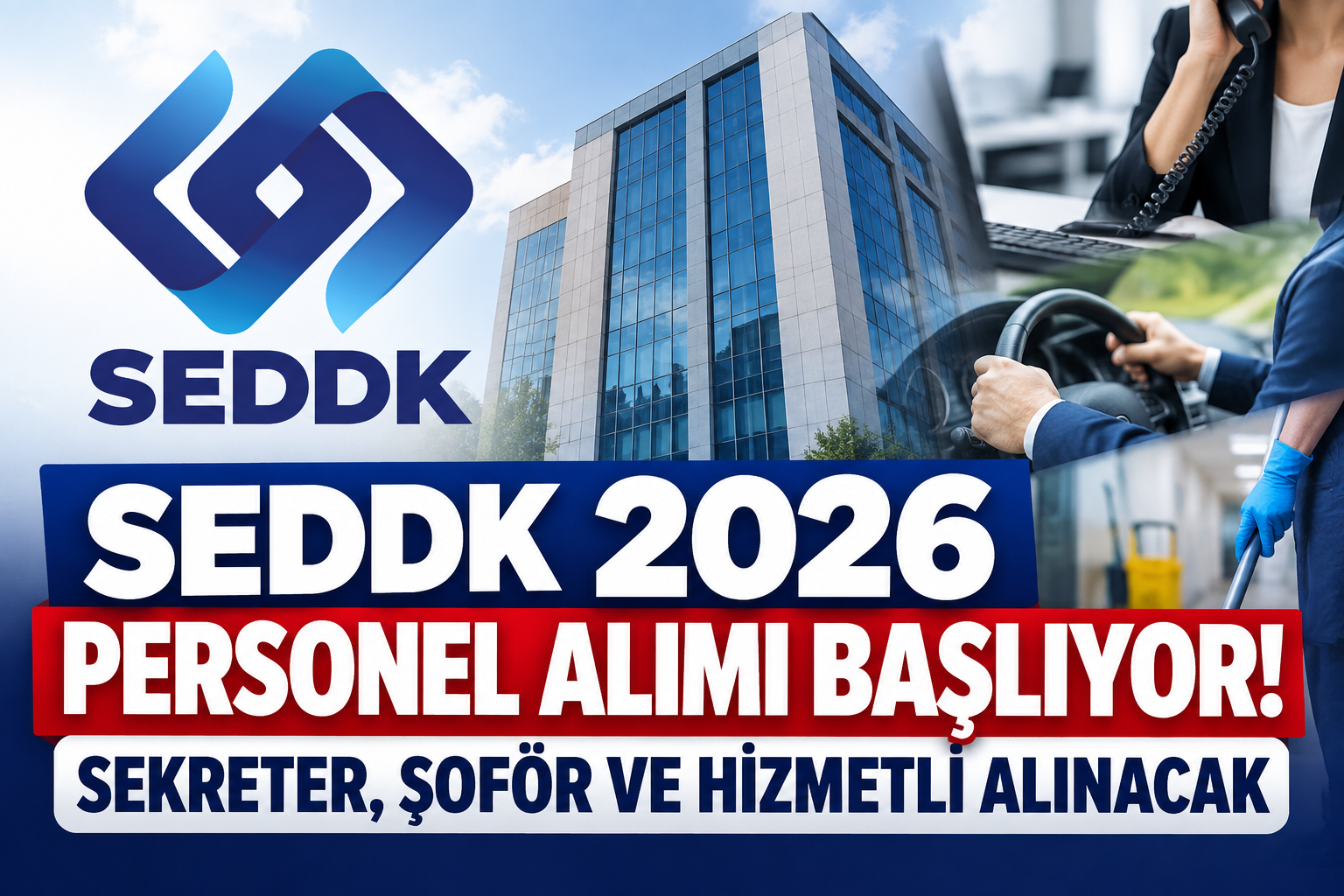 SEDDK 2026 personel alımı başladı. Sekreter, şoför ve hizmetli kadroları