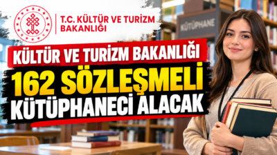 Kültür ve Turizm Bakanlığı 162 sözleşmeli kütüphaneci alımı yapıyor. Başvuru