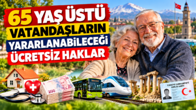 65 yaş üstü vatandaşların ücretsiz sağlık, 65 yaş aylığı, ulaşım,