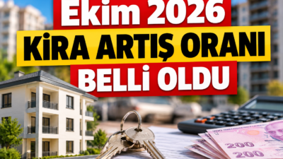 Ekim 2026 kira artış oranı yüzde 31,49 oldu. TÜİK eylül