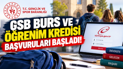 GSB KYK burs ve öğrenim kredisi başvuruları başladı. Başvurular e-Devlet