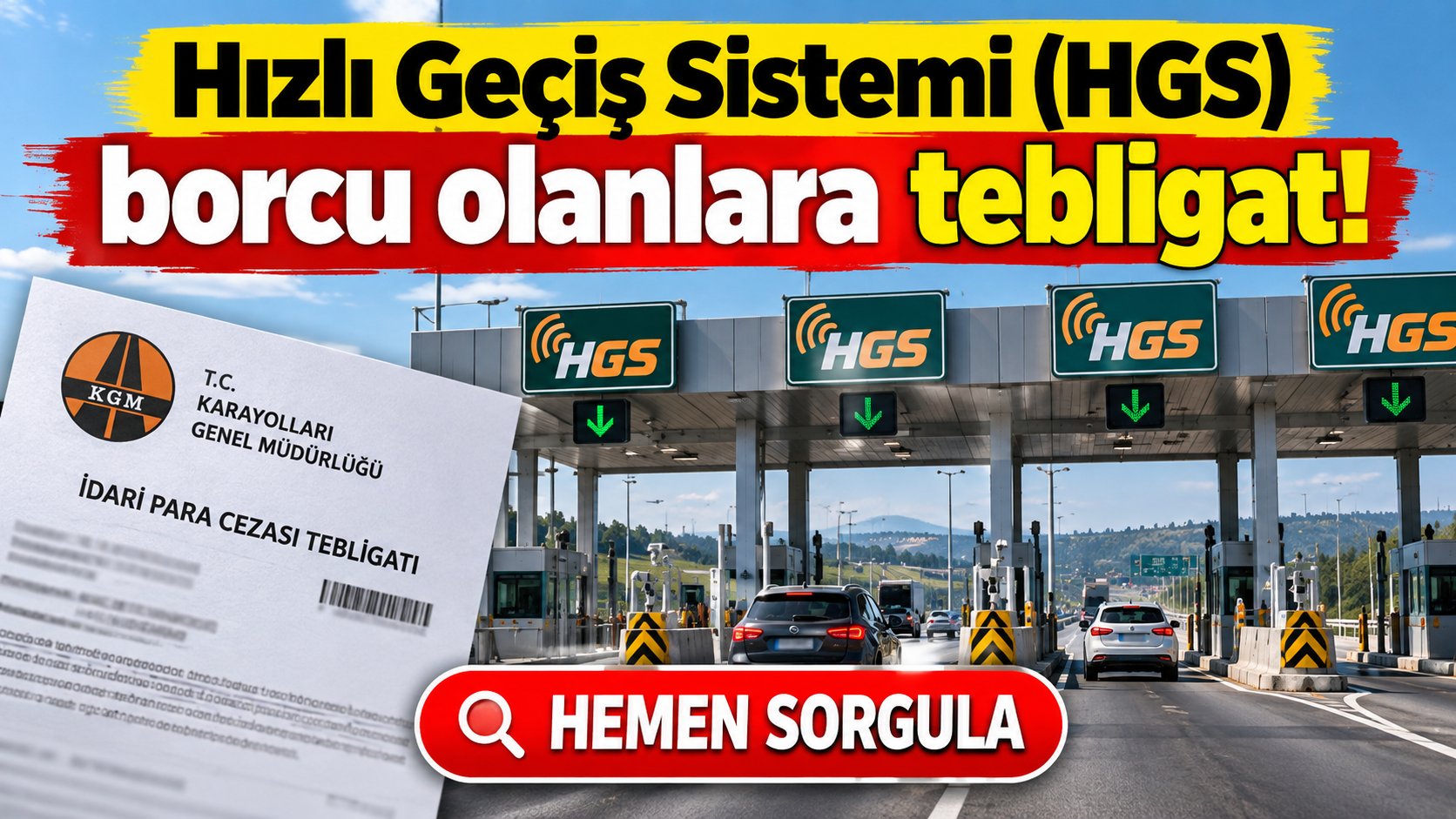 HGS cezası sorgulama nasıl yapılır? E-Devlet HGS ihlalli geçiş sorgulama
