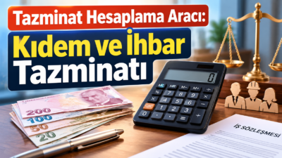 2026 kıdem ve ihbar tazminatı hesaplama rehberi. Brüt maaş, çalışma