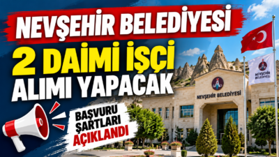 Nevşehir Belediyesi Turizm ve Spor A.Ş. 2 daimi beden işçisi