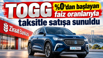 Ziraat Bankası TOGG taşıt kredisi faiz oranları, kredi limitleri, 12-48