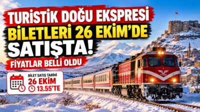 Turistik Doğu Ekspresi 2026-2027 biletleri 26 Ekim'de satışa çıkıyor. Kayseri