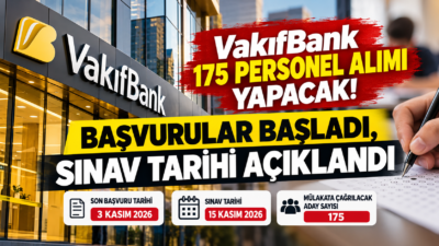 VakıfBank 175 aday için personel alımı sınavı düzenliyor. Başvuru tarihleri,