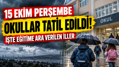 15 Ekim 2026 Perşembe okullar tatil mi? İstanbul, Kocaeli, Yalova