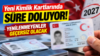 Çipli kimlik kartlarında 10 yıllık geçerlilik süresi doluyor. 2017'de kimlik